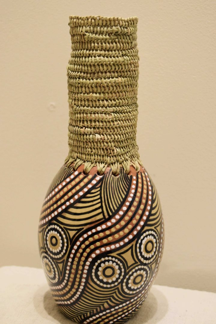 Ceramics and weaving Yellow & Black Art