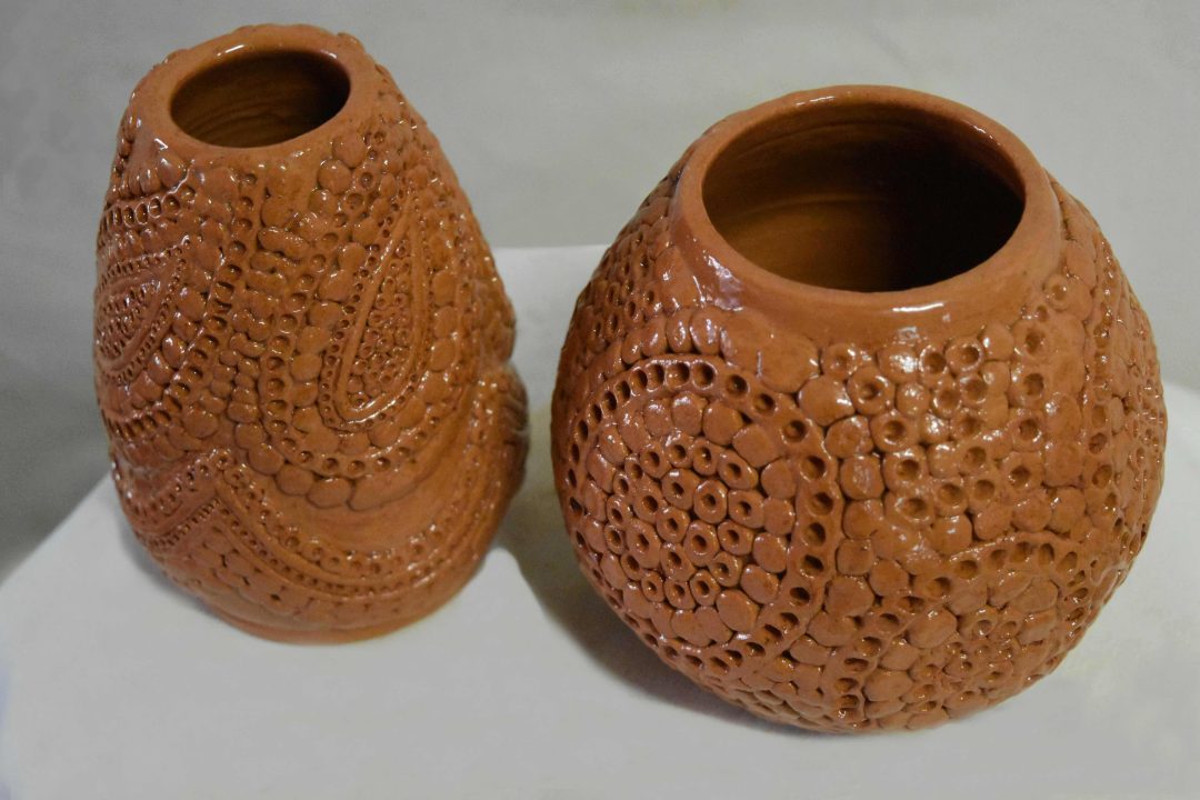 Ceramics Creamy brown art